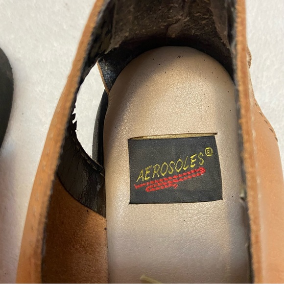 Aerosoles Tan Womens Fisherman Sandals / Loafers EUC size 6 - Picture 3 of 8